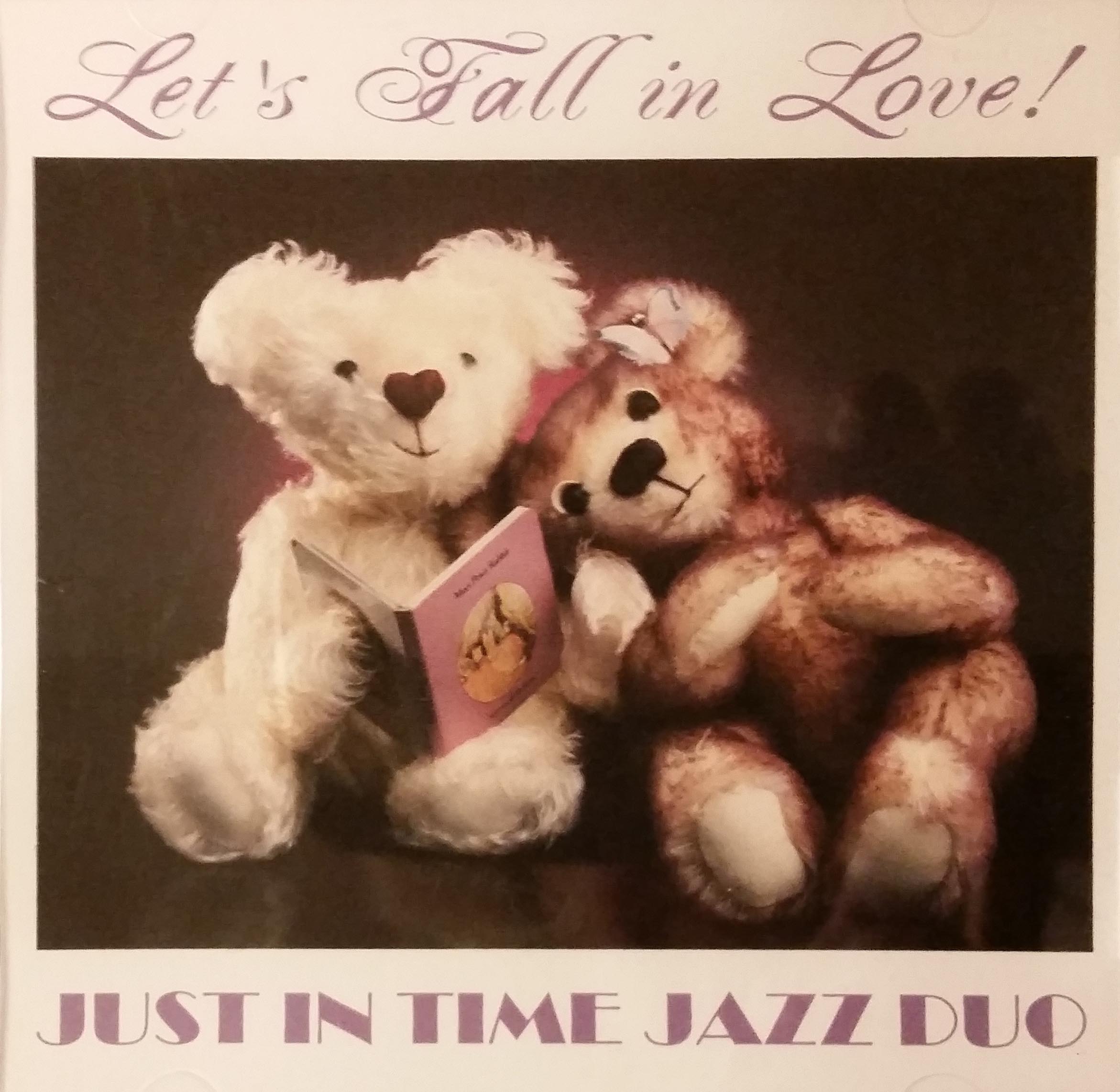 Let's Fall in Love Cover Art - two teddy bears snuggling
